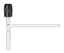 Chemglass Life Sciences Valve, Chem-Vac™, Hi-Vac, 1-Arm, 0-8mm Bore, Viton O-Ring