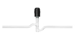 Chemglass Life Sciences Valve, Chem-Vac™, Chem-Cap, Hi-Vac, 180, 0-8mm Bore
