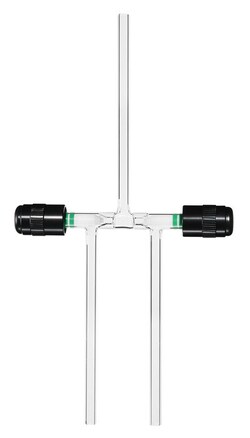 Chemglass Life Sciences Valve, Chem-Vac™, Chem-Cap, Hi-Vac, Three-Way, 0-8mm Bore