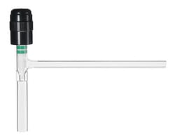 Chemglass Life Sciences Valve, Chem-Vac™, Chem-Cap, Hi-Vac, Metering, 1-Arm, 0-4mm Bore