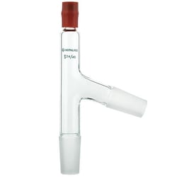 Chemglass Life Sciences&nbsp;Adapter, Distillation, 75°, 14/20 Inner Joints, Tooled Rubber Fitting