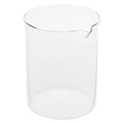 Chemglass Life Sciences Beaker, Quartz, 400mL, 105mm OAH X 80mm OD