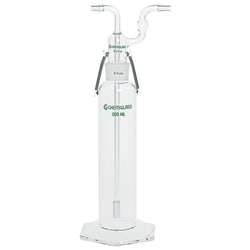 Chemglass Life Sciences Complete 500mL Bottle, Gas Washing, Tall Form, Coarse Frit, 380mm Approx. OAH