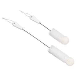 Chemglass Life Sciences Brush, Glassware Cleaning, Foam Tip, 13" OAL, Quantity: