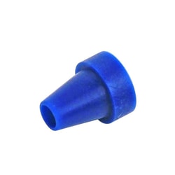 Chemglass Life Sciences Ferrule, Flangeless, 1/16", Blue, Tefzel, Quantity: