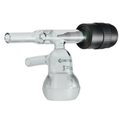 Chemglass Life Sciences&nbsp;Adapter, Flow Control, Chromatography, 35/20 Ball Joint