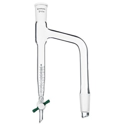 Chemglass Life Sciences Distilling Receiver, Joint Size: 24/40, Capacity mL: 20, Stopcock Size: 2mm, Approx. Height x Width (mm): 325 x 125