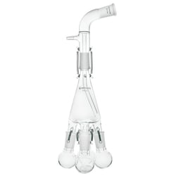 Chemglass Life Sciences Flask Only, 50mL, Receiving, With Hooks, 24/40 Joint