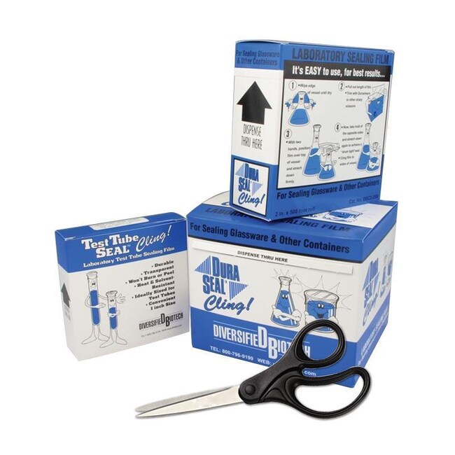 Chemglass Life Sciences DuraSeal Cling, 4" x 500', Stretch Film