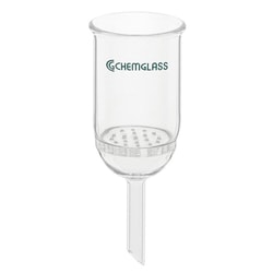 Chemglass Life Sciences Buchner Funnel, 150mL, Perforated Plate, Quantity:
