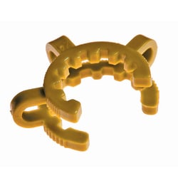 Chemglass Life Sciences Clamp, Keck, Dark Yellow, Standard Taper, Fits