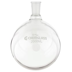 Chemglass Life Sciences 2000mL Single Neck  Round Bottomed Flask, 29/42 Outer Joint