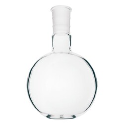 Chemglass Life Sciences Flask, Quartz, 100mL, Round Bottom, 24/40