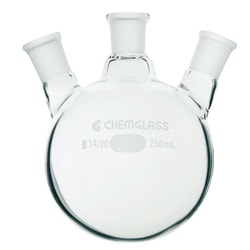 Chemglass Life Sciences Flask, Round Bottom, 25mL, Heavy Wall, 14/20 -