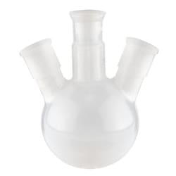 Chemglass Life Sciences Flask, PFA, Round Bottom, 250mL, 3-Neck, CN 29/32,