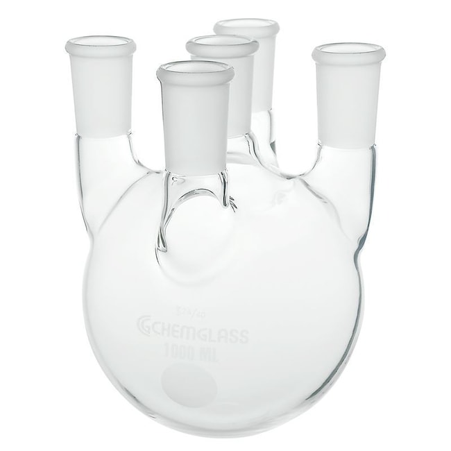 Chemglass Life Sciences Flask, Round Bottom, 12000mL, Heavy Wall, 45/50
