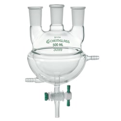 Chemglass Life Sciences Flask, Round Bottom, 3000mL, Heavy Wall, 29/42