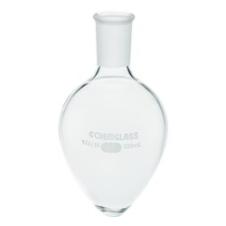 Chemglass Life Sciences 15mL Pear Shaped Flask, 19/22 Outer Joint, Quantity: