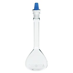 Chemglass Life Sciences&nbsp;200mL Volumetric Flask, Class A, #16 Outer Stopper Neck, PE Stopper