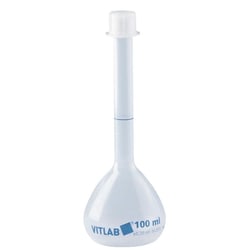 Chemglass Life Sciences Flask, Volumetric, 10mL, PP, Class B, GL-18, Tolerance: