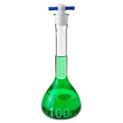 Chemglass Life Sciences Volumetric Flask, 100 +/- 0.10mL Capacity, #16