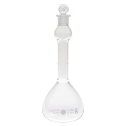 Chemglass Life Sciences 25mL Volumetric Flask, Heavy Wall, Bubble Neck,