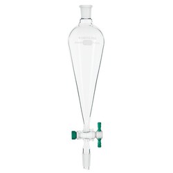 Chemglass Life Sciences 60mL Separatory Funnel, Squibb, 14/20 Joint Size,