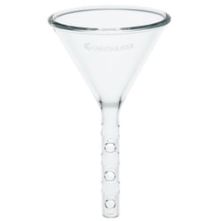 Chemglass Life Sciences Funnel, Solvent Addition, Stem 22mm OD X 100mm Long