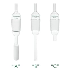 Chemglass Life Sciences Style "B" Gas Inlet Adapter, 45/50, (SUPPLIED WITH