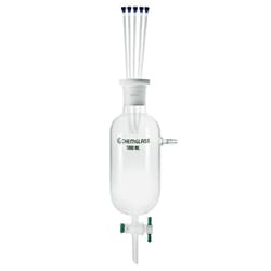 Chemglass Life Sciences Reservoir, 1L, 6mm PTFE Stopcock, Quantity: Each