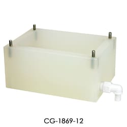 Chemglass Life Sciences Drain Tray Only, with 90 Degree Elbow, Bill-Board