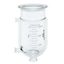 Chemglass Life Sciences 4L Reaction Vessel, Jacketed, 150mm Schott O-Ring
