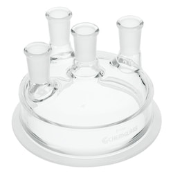 Chemglass Life Sciences Reaction Vessel Lid, 4-Neck, 24/40 Center Neck,