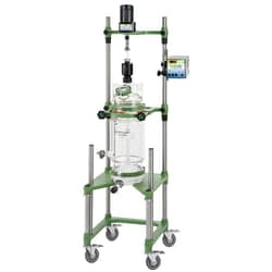 Chemglass Life Sciences 20L Jacketed Cylindrical Process Filter Reactor System Complete, Air Motor