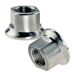 Chemglass Life Sciences 3/4" Beaded Pipe to 1/2" Female NPT Aluminum Adapter,