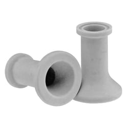Chemglass Life Sciences Adapter, 1" Beaded Pipe to 3/4" Sanitary, PTFE,