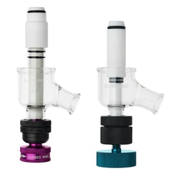 Chemglass Life Sciences Small Glass Body ONLY, 1-1/2” Beaded Pipe Valve, 3/4” Beaded Pipe Side Arm