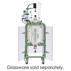 Chemglass Life Sciences Shielded Reactor Support Frame, Mobile, Jacketed,