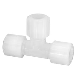 Chemglass Life Sciences 1/2" PFA Tee Compression Fitting, Quantity: Each