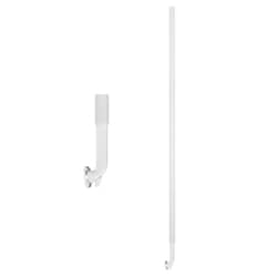Chemglass Life Sciences Stirring Shaft, 10mm, Button Style, for 100mL to 5000mL Flasks, 455mm OAL