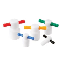 Chemglass Life Sciences #16 PTFE Stopper, Blue Handle