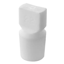 Chemglass Life Sciences Stopper, Flask Length, PTFE, Size 22, Quantity: