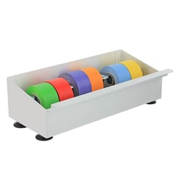Chemglass Life Sciences Tape Dispenser, Multi-Roll, Metal, White, 9.375"L