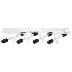 Chemglass Life Sciences Vacuum/Inert Manifold, 4 Ports, 500mm Overall Width,