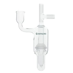 Chemglass Life Sciences Bubbler Type Check Valve, High Capacity, 28/15, 150mm OAH