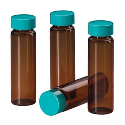 Chemglass Life Sciences 17 x 60 Vials, Amber, 8mL (2 Dram) Capacity, 15-425