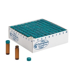 Chemglass Life Sciences Storage Vial, Amber, 20mL, 28 x 57mm, 24-414 White