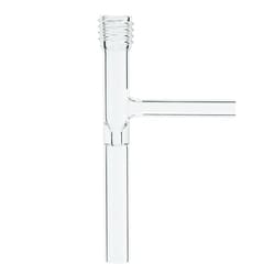 Chemglass Life Sciences Valve, Glass Portion Only, 1-Arm, 0-20mm Bore, 32mm OD Barrel, 22mm X 1.8W Sidearm
