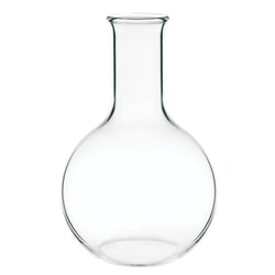 Chemglass Life Sciences 250mL Glassblowers Flat Bottom Flask Blank, Quantity: