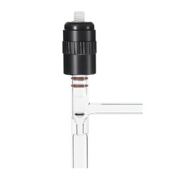 Chemglass Life Sciences Valve, Chem-Vac, Glass Plug, Hi-Vac, 1-Arm, 0-4mm